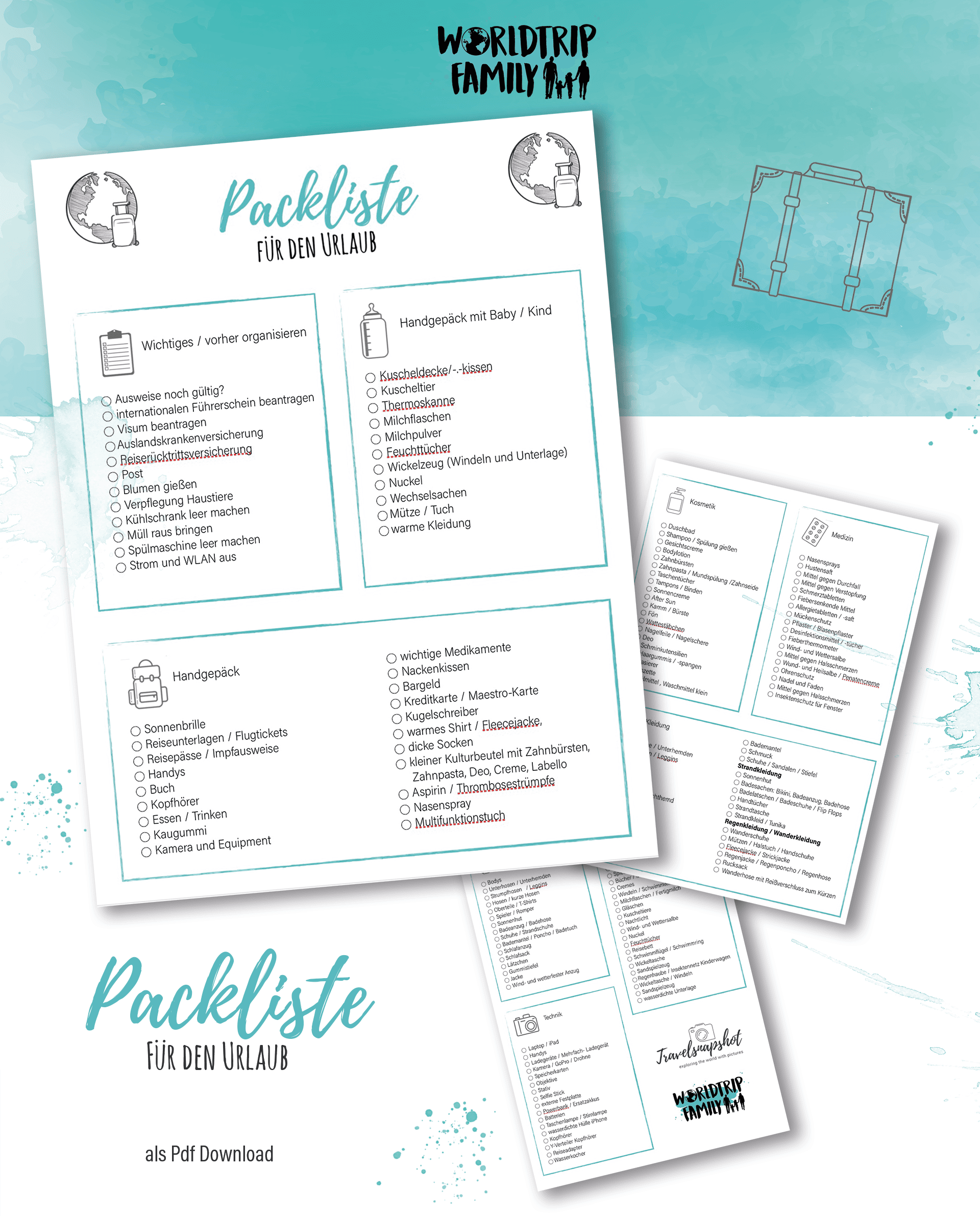 urlaubs-packliste checkliste Worldtrip Family