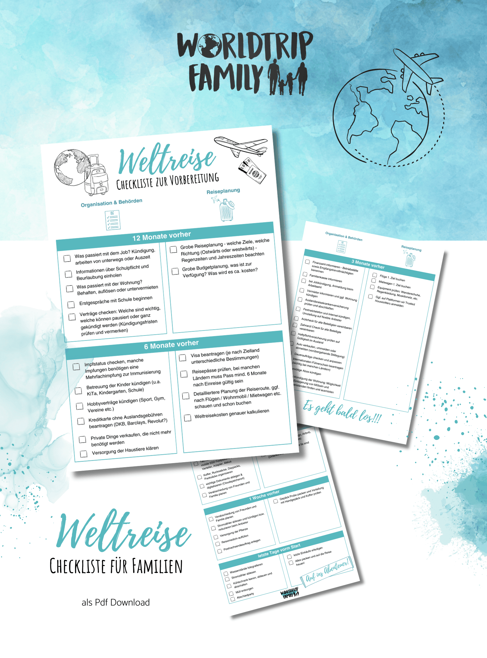 Weltreise Checkliste