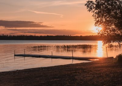 Sonnenuntergang Badesteg