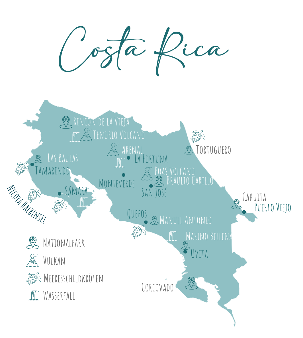 Costa Rica Map